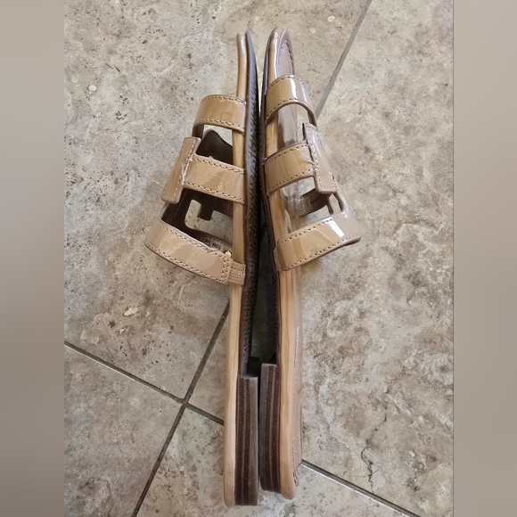 Sam Edelman Bay Slide Sandal Almond Patent Size 10 - Picture 6 of 9